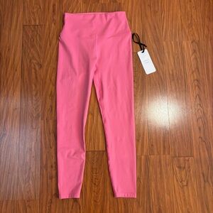 NWT Varley Freesoft High Rise Leggings Ibis Rose Pink Womens Medium 25 inch